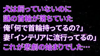 【修羅場】犬は飼っていないのに謎の首輪が落ちていた！俺「何で首輪持ってるの？」妻「インテリアに流行ってるの」これが悲劇の始まりでした…【朗読】