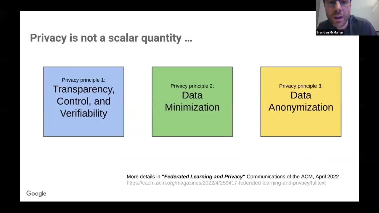 Brendan McMahan: Federated Learning With Formal User-level Differential ...