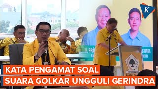 Golkar Ungguli Gerindra Versi \