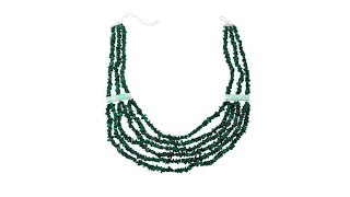 Jay King MultiStrand Malachite and Opal Necklace