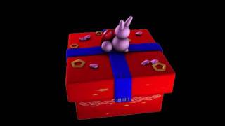 rabbit present box