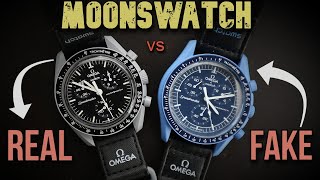 Fake MoonSwatch Vs the Real MoonSwatch Hands on Comparison. Is the Replica Omega x Swatch Better??