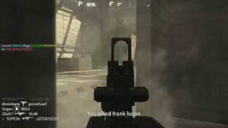 Call of Duty 4: Modern Warfare -- 56 Killstreak in 1:52. Spawncamping!