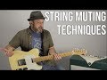 Rhythm Guitar Lesson Using String Muting Techniques