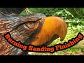 Chainsaw carving. Burning, Samding, Finishing.