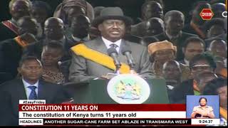 The constitution of Kenya turns 11 years old