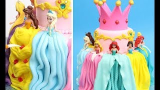 Princess Dresses Cake Idea by Cakes StepbyStep