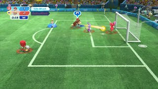 Mario & Sonic at the Rio 2016 Olympic Games - Football #7 - Mario, Peach, Daisy and Waluigi