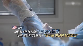 [영상구성] 미국 사망자 8일 만에 두 배 / 연합뉴스TV (YonhapnewsTV)