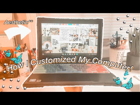 How I personalized my Chromebook! Aesthetic Computer Customization Tips! Plus Chrome features!
