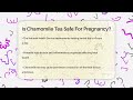 is chamomile tea safe for pregnancy women s health and harmony