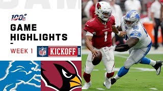 Lions vs. Cardinals Week 1 Highlights | NFL 2019