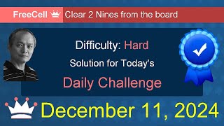 Microsoft Solitaire Collection: FreeCell - Hard - December 11, 2024