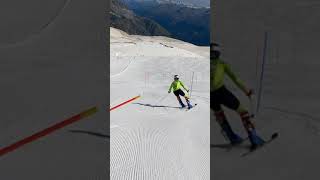 Saas-Fee Summer 2021 slalom crash