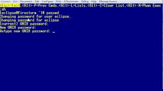 Eclipse user change OS password in Eterm
