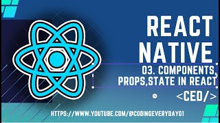 React Native Tutorial 3: Components, Props, State in React