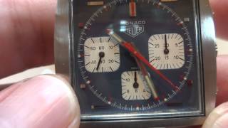 Vintage Heuer Monaco Steve McQueen watch