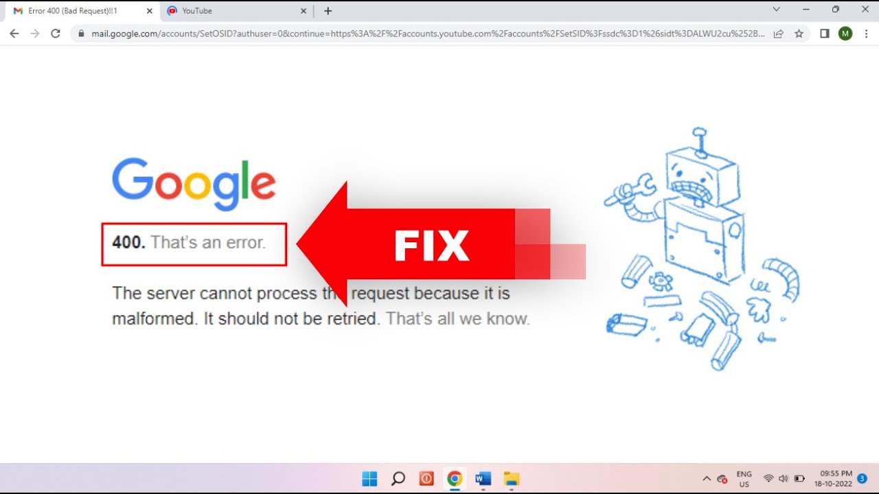 Fix Google Chrome Bad Request Error 400 Technipages 40 Off Fix Google Chrome Bad Request Error 400 Technipages 40 Off