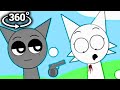 360° VR | Sprunki: Gray Hates Wenda