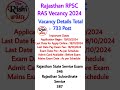 Rajasthan RPSC RAS Notification 2024 : #RPSC #RAS New Vecancy 2024