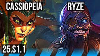 CASSIOPEIA vs RYZE (MID) | NA Challenger | 25.S1.1