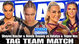 Ronda Rousey & Shayna Baszler vs Natalya & Tegan Nox Full Match WWE SmackDown 03/03/2023 Highlights