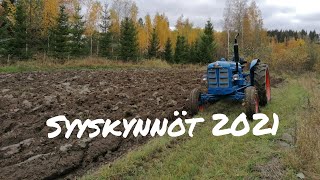 Syyskynnöt 2021 Fiskars Kyntäjä + Fordson Major