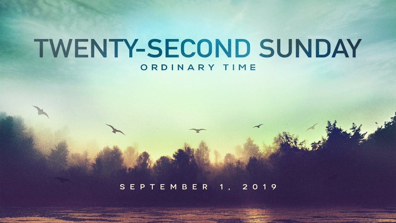 Weekend Reflection - Twenty-Second Sunday In Ordinary Time - YouTube