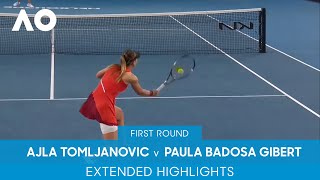 Ajla Tomljanovic v Paula Badosa Gibert Extended Highlights (1R) | Australian Open 2022