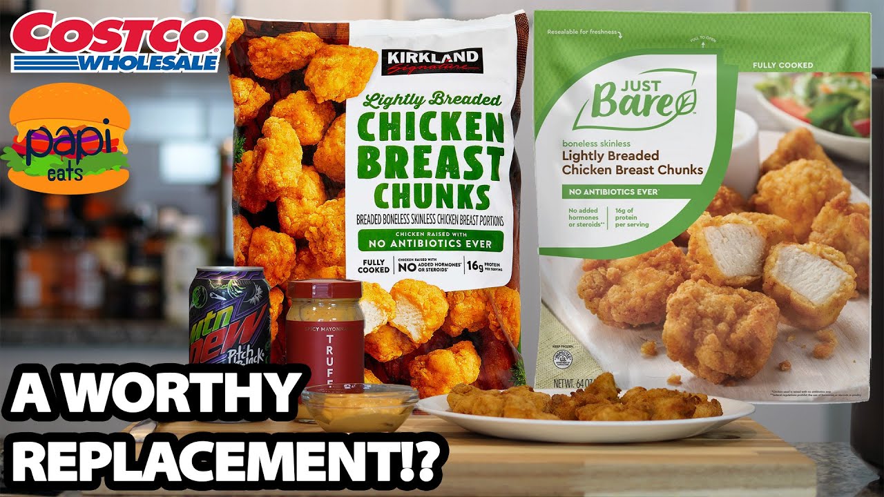 The BEST Air Fryer Nuggets!? NEW COSTCO Kirkland Chicken Breast Chunks ...