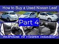 How to BUY a USED Nissan LEAF EV Part 4