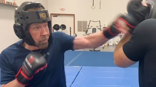 Chuck Norris can still throw down at 82 years old