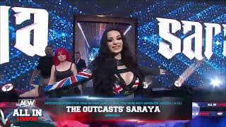 Saraya and Her Family Rock Wembley Stadium During Her Entrance at AEW: All In London!