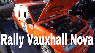 Brands Hatch Winter Rally Events 2023 Rally Vauxhall Nova In Pit With Crew