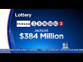 powerball jackpot now $384 million mega millions at $306 million