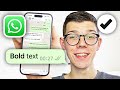 How To Bold Text In WhatsApp Message - Full Guide