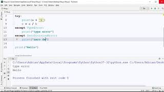 #71 Handle multiple exceptions | Exception Handling | Python Tutorial for Beginners