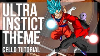 How to play Ultra Instict Theme (Dragon Ball) by Norihito Sumitomo on Cello (Tutorial)