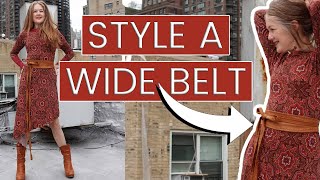 How to STYLE a WIDE BELT - Fashion for Women Over 40