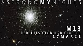 GLOBULAR CLUSTER | M13 HERCULES LIVE FOOTAGE | 200mm NEWTONIAN REFLECTOR | FIRST ATTEMPT