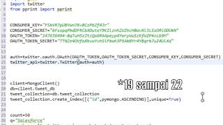 Tutorial Data Mining Twitter Using Python and MongoDB