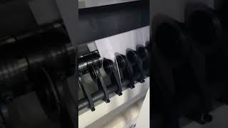 #shorts How does paper slitting machine works? All jumbo roll will bypass slitting knife.