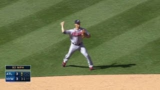 ATL@NYM: Simmons fields, spins and throws for the out