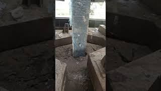 প্রিকাস্ট পাইল ড্রাইভ, হাইড্রোলিক মেশিন,Pre-Cast Pile Drive by Hydraulic Static pile drive machine.