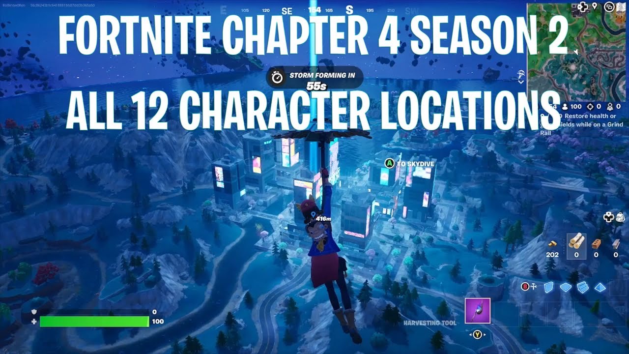 Fortnite - Chapter 4 Season 2 All Npc Locations | 1 - 12 - YouTube