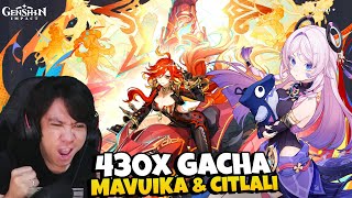 430x Pull! Gacha MAVUIKA,CITLALI \u0026 Weapon! Genshin Impact 5.3 Top Up di DITUSI