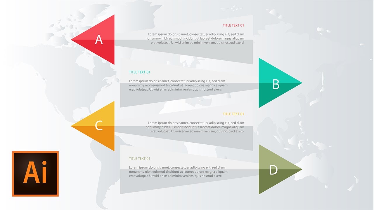 Infographic Design With Steps Adobe Illustrator - YouTube