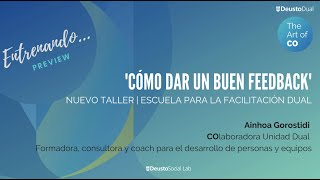 Presentación del Taller 'Cómo dar un buen Feedback'