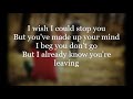 Westlife leaving lyrics