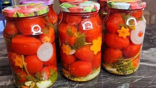 ПРОСТО ЗАЛИВАЮ КИПЯТКОМ. Закрываю по 50 банок! Невероятно вкусный рецепт с ПОМИДОРАМИ на зиму